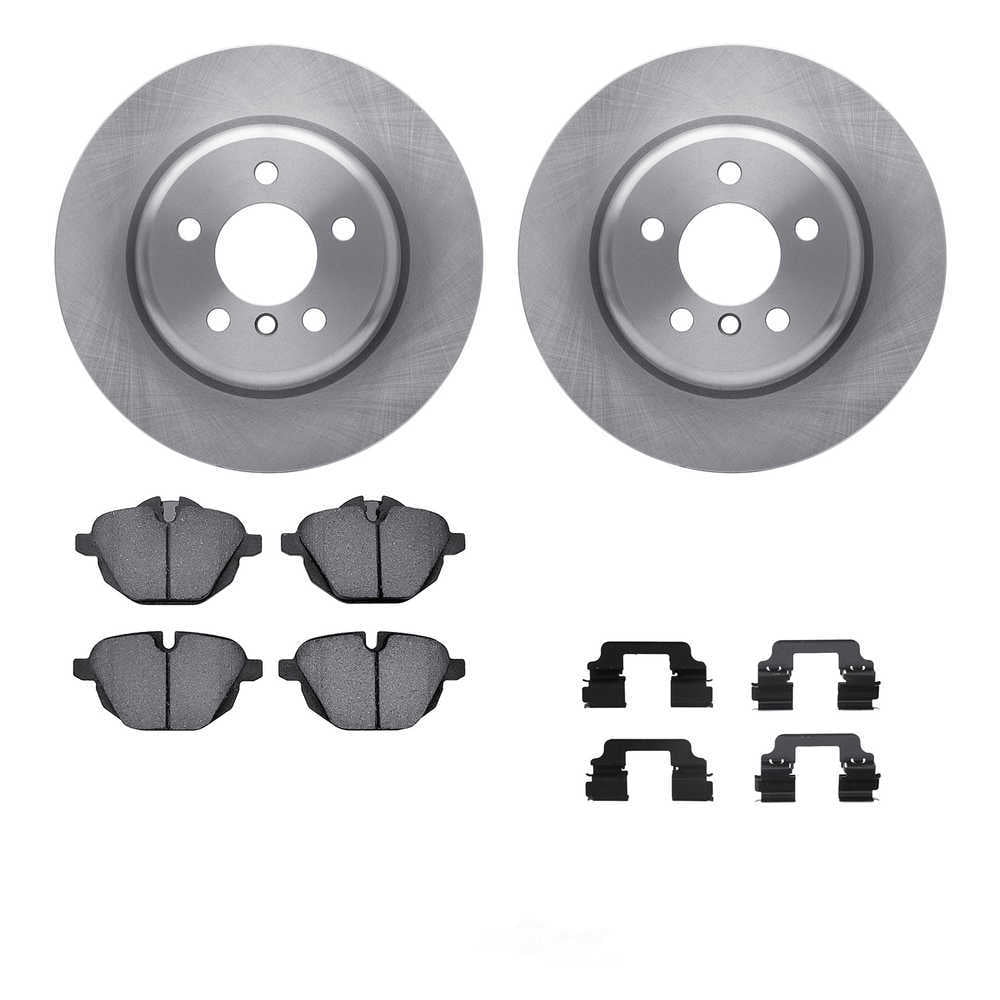 Dynamic Friction Company 6612-31360 DFC Rotors with EURO 5000 Ceramic Brake Pads includes Hardware