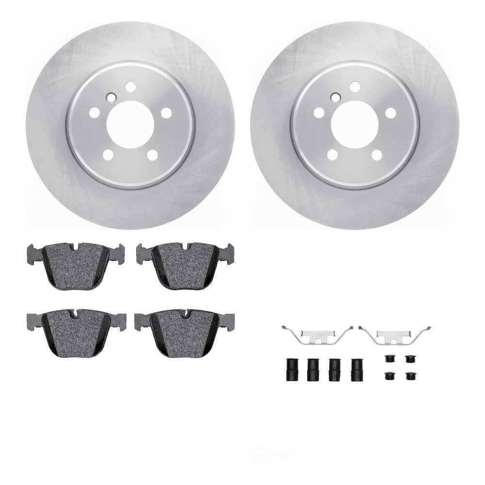 Dynamic Friction Company 6612-31371 DFC Rotors with EURO 5000 Ceramic Brake Pads includes Hardware