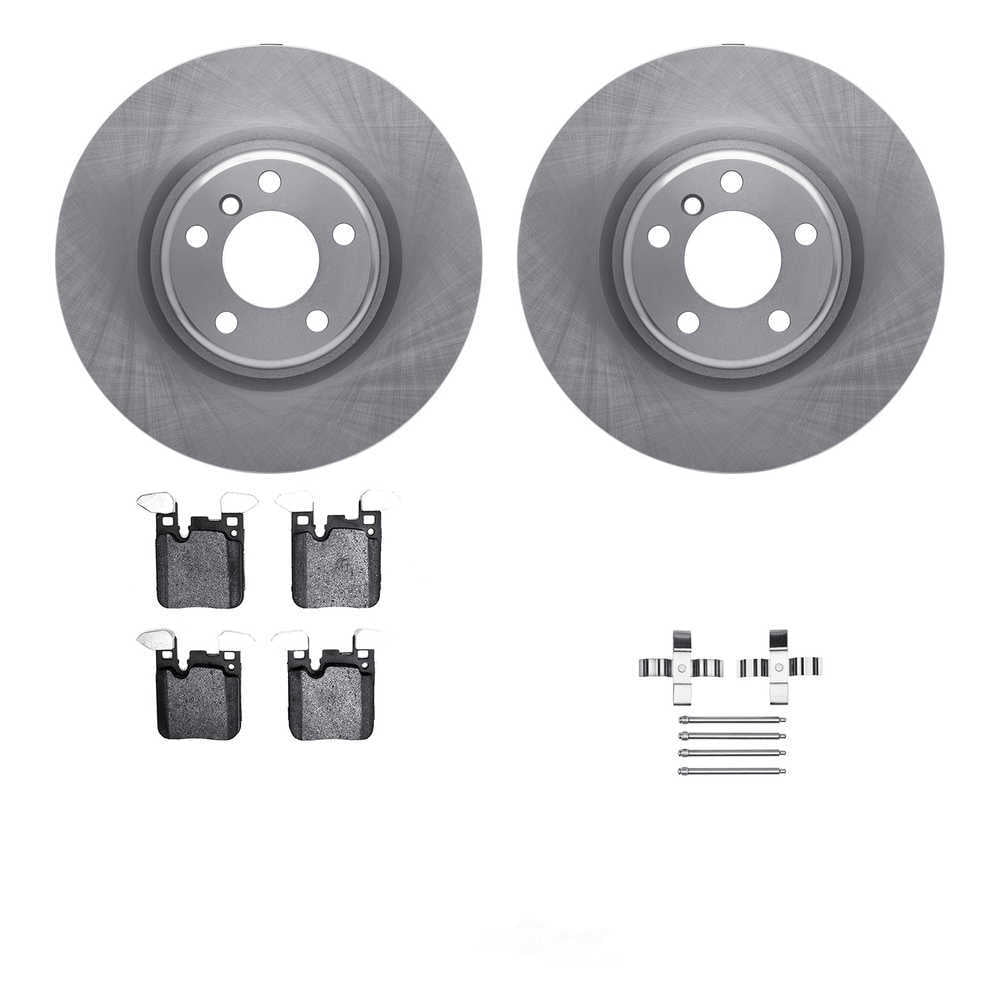 Dynamic Friction Company 6612-31400 DFC Rotors with EURO 5000 Ceramic Brake Pads includes Hardware