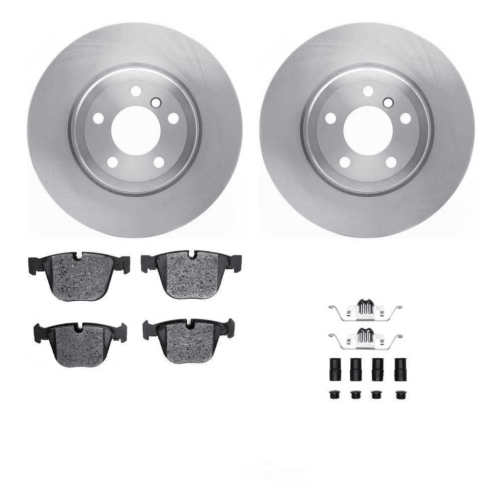 Dynamic Friction Company 6612-31453 DFC Rotors with EURO 5000 Ceramic Brake Pads includes Hardware