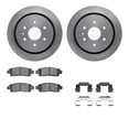 thumbnail image 1 of Dynamic Friction Company Rear Brake Rotors with 5000 Euro Ceramic Brake Pads includes Hardware 6612-46070, 1 of 3