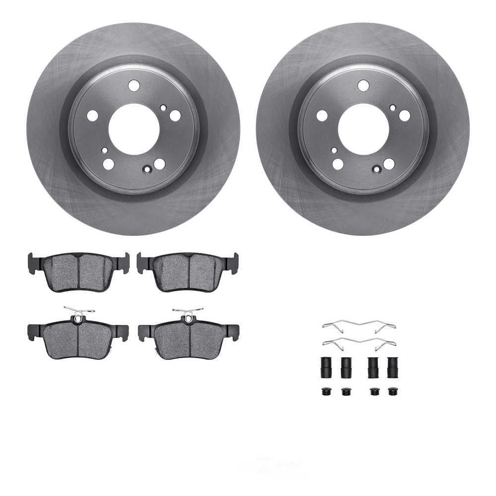 Dynamic Friction Company 6612-59034 DFC Rotors with EURO 5000 Ceramic Brake Pads includes Hardware