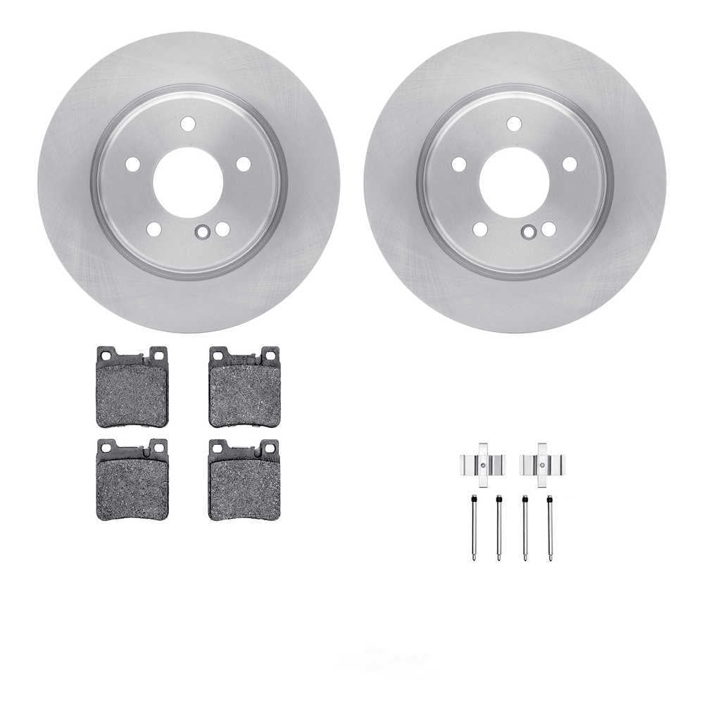 DFC 5000 Euro Ceramic Brake Pads and Hardware Kit - Archived 6612-63238 DFC Rotors with EURO 5000