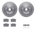 thumbnail image 1 of Dynamic Friction Company Rear Brake Rotors with 5000 Euro Ceramic Brake Pads includes Hardware 6612-73078, 1 of 3