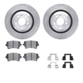 thumbnail image 1 of Dynamic Friction Company Rear Brake Rotors with 5000 Euro Ceramic Brake Pads includes Hardware 6612-73156, 1 of 3