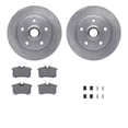 thumbnail image 1 of Dynamic Friction Company Rear Brake Rotors with 5000 Euro Ceramic Brake Pads includes Hardware 6612-74042, 1 of 3