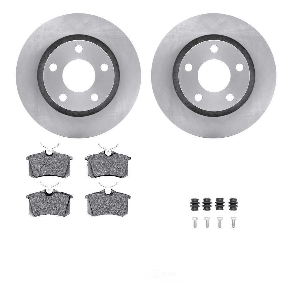Dynamic Friction Company 6612-74115 DFC Rotors with EURO 5000 Ceramic Brake Pads includes Hardware