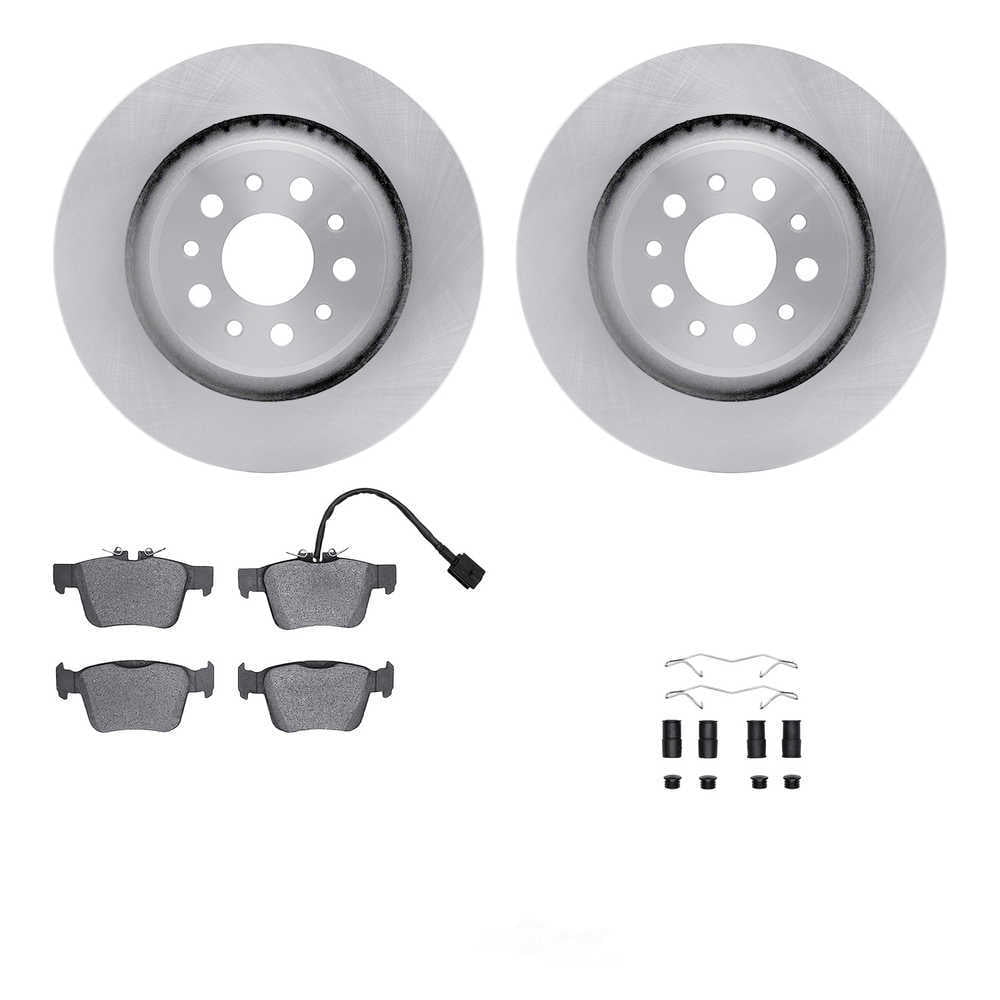 Dynamic Friction Company 6612-79010 DFC Rotors with EURO 5000 Ceramic Brake Pads includes Hardware