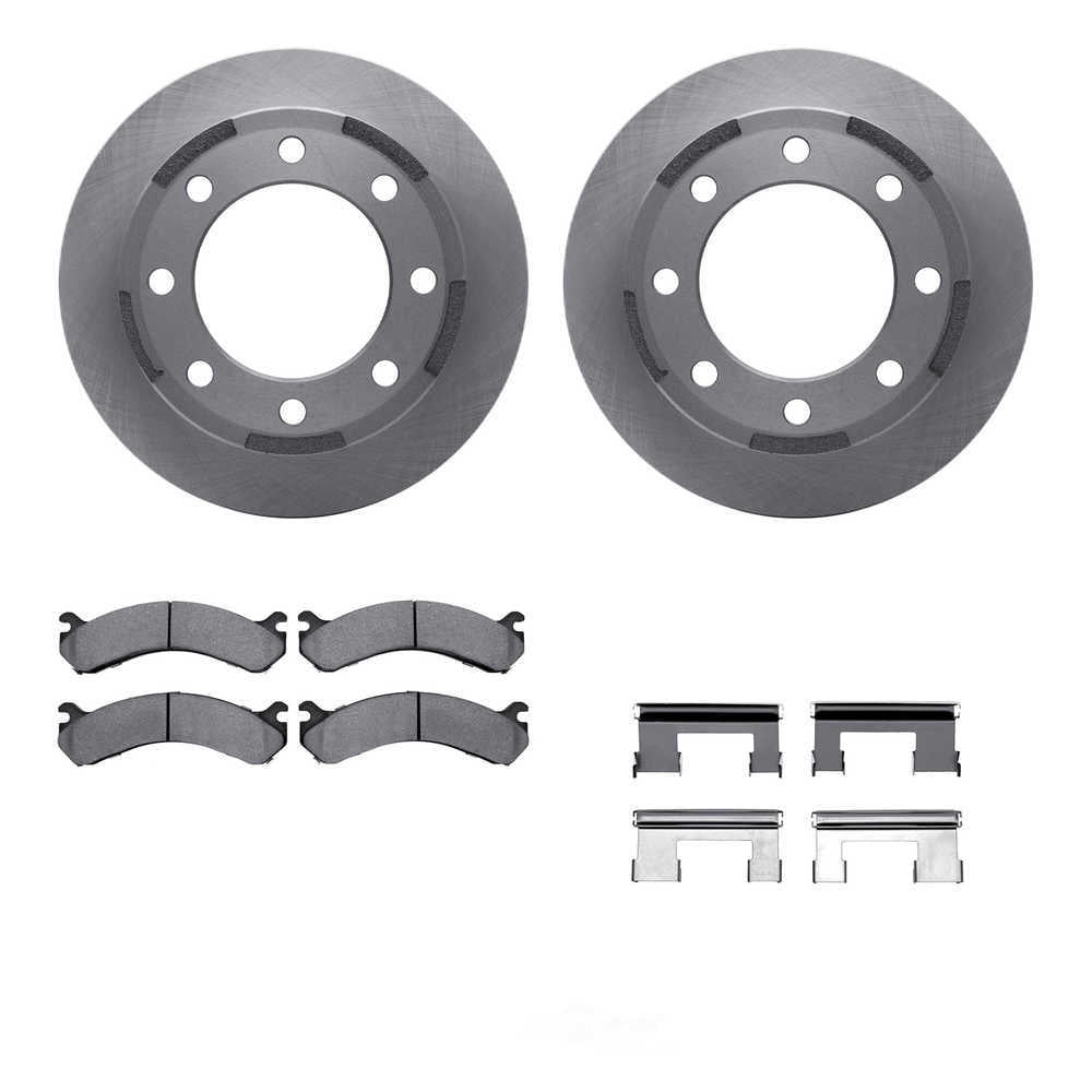 Dynamic Friction Company 6212-48037 DFC Rotors with Heavy Duty Brake Pads includes Hardware