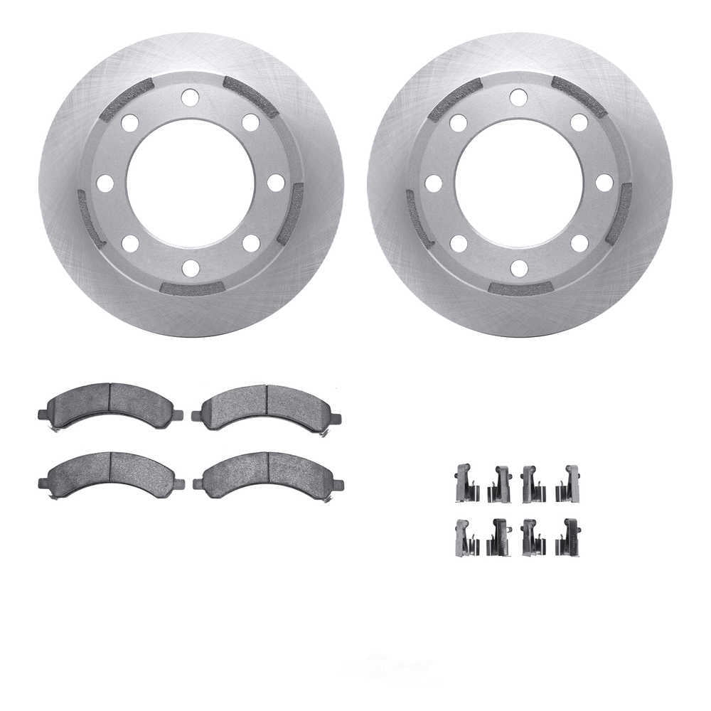 Dynamic Friction Company 6212-48038 DFC Rotors with Heavy Duty Brake Pads includes Hardware