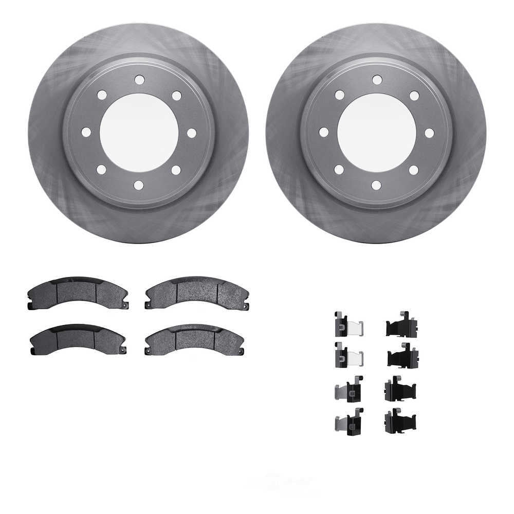 Dynamic Friction Company 6212-67007 DFC Rotors with Heavy Duty Brake Pads includes Hardware