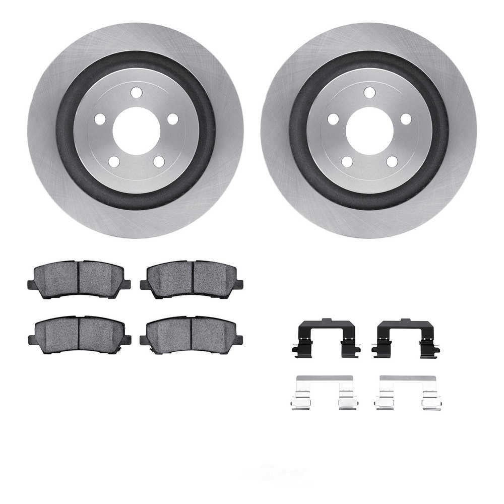 Dynamic Friction Company 6212-99149 DFC Rotors with Heavy Duty Brake Pads includes Hardware