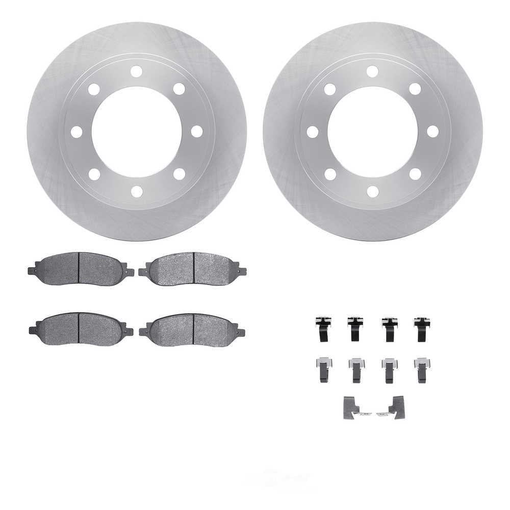 Dynamic Friction Company 6212-99604 DFC Rotors with Heavy Duty Brake Pads includes Hardware