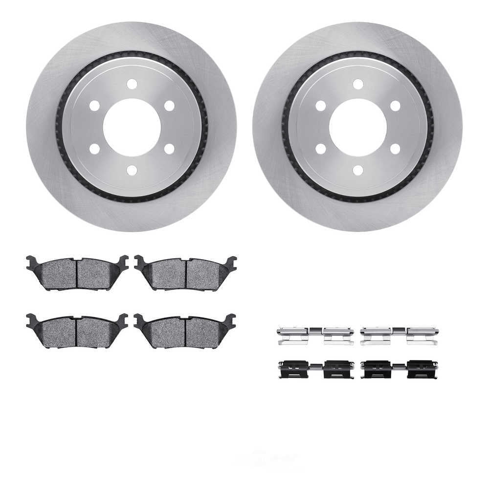 Dynamic Friction Company 6212-99727 DFC Rotors with Heavy Duty Brake Pads includes Hardware