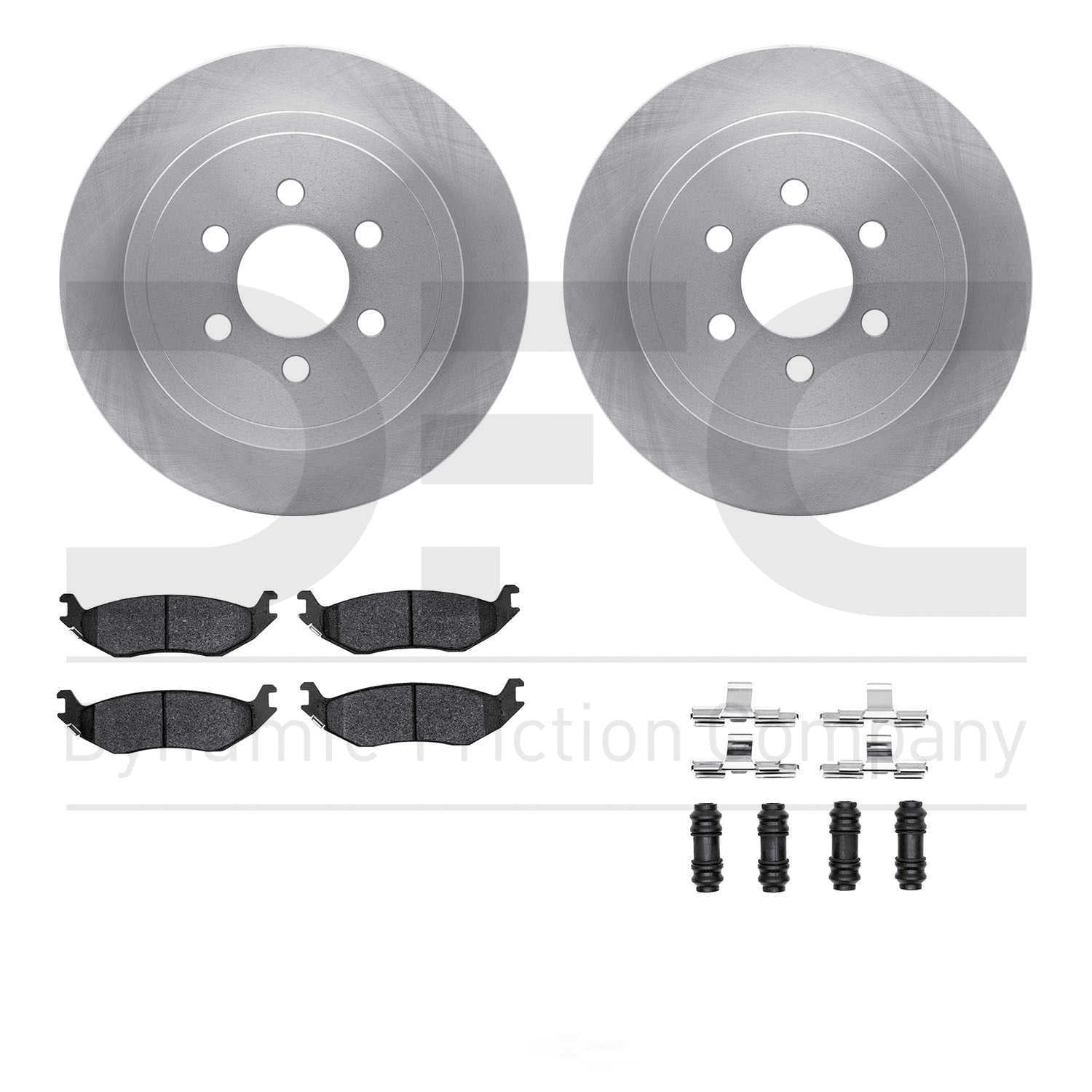 Dynamic Friction Company 6412-40043 DFC Rotors with Ultimate Duty Performance Brake Pads includes