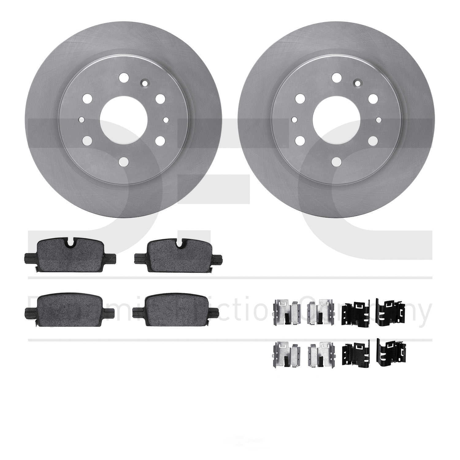Dynamic Friction Company 6412-47049 DFC Rotors with Ultimate Duty Performance Brake Pads includes