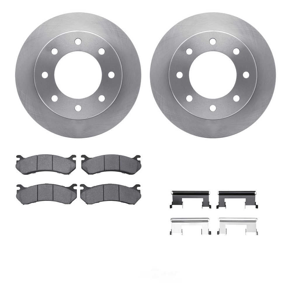 Dynamic Friction Company 6412-48076 DFC Rotors with Ultimate Duty Performance Brake Pads includes