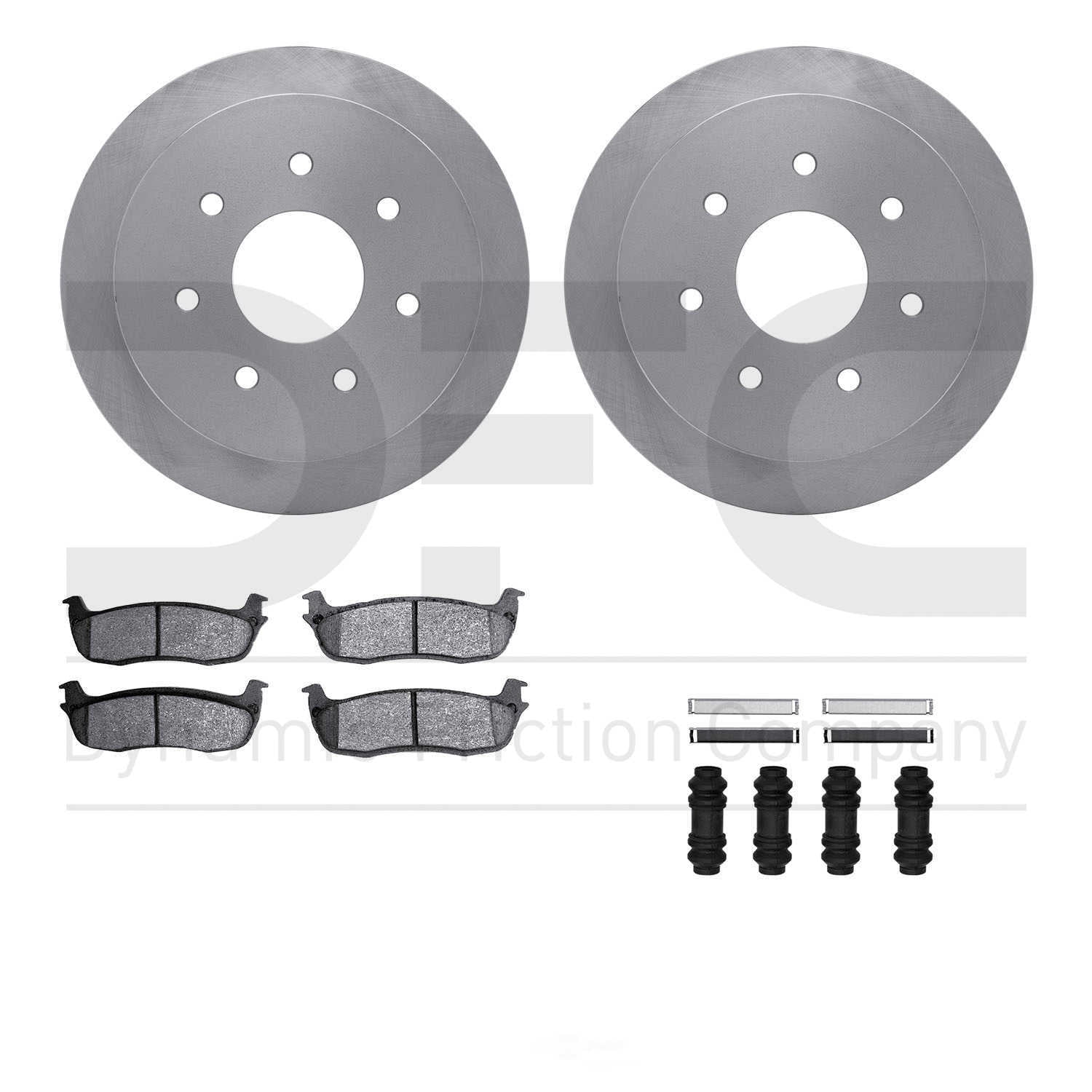 Dynamic Friction Company 6412-54107 DFC Rotors with Ultimate Duty Performance Brake Pads includes