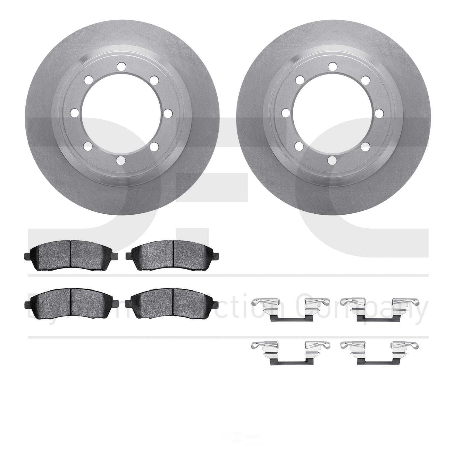 Dynamic Friction Company 6412-54137 DFC Rotors with Ultimate Duty Performance Brake Pads includes
