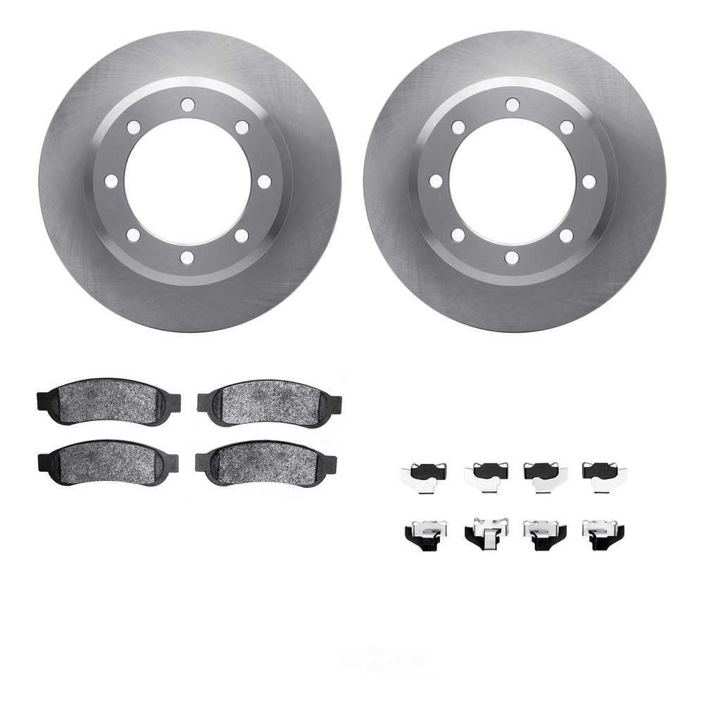 Dynamic Friction Company 6412-54255 DFC Rotors with Ultimate Duty Performance Brake Pads includes