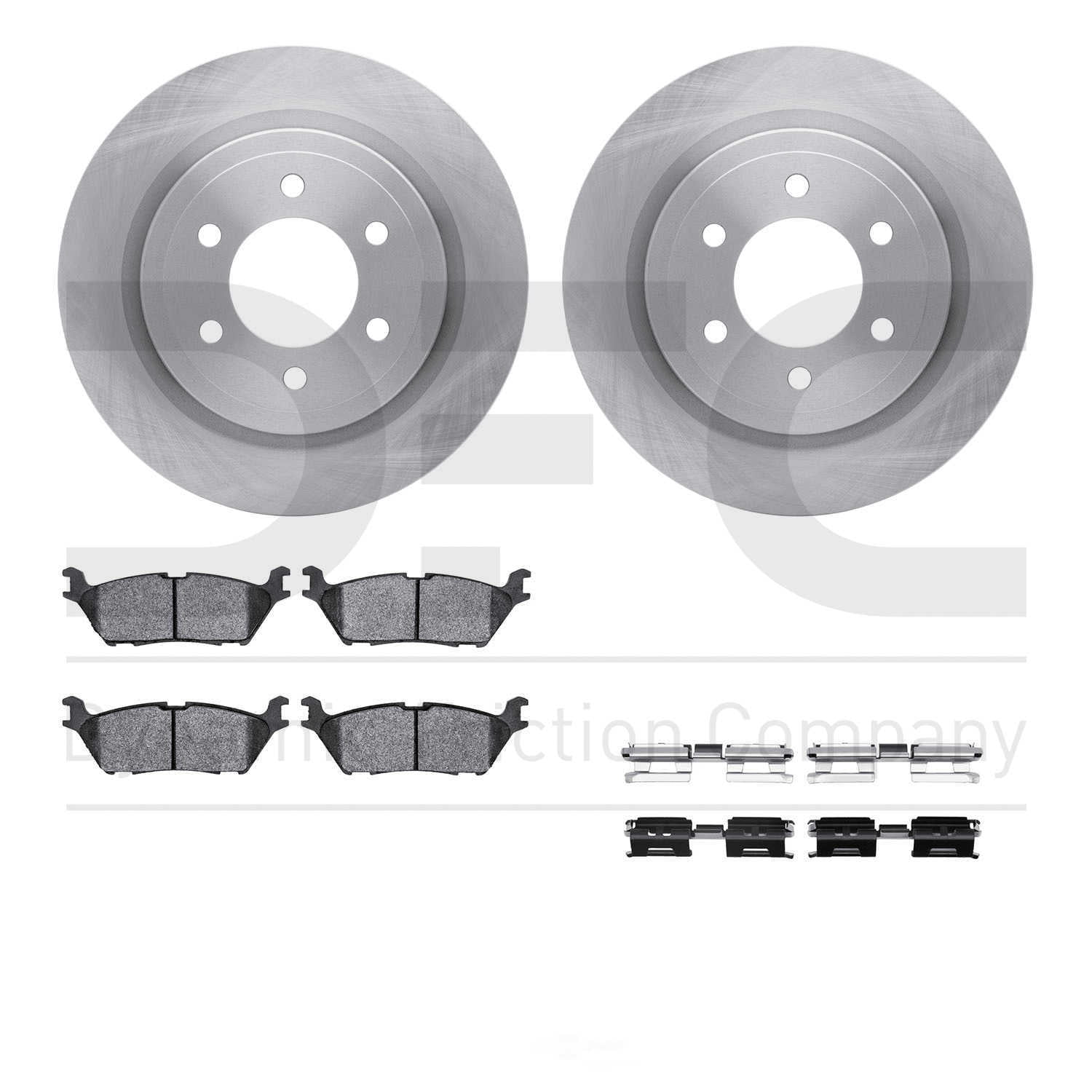 Dynamic Friction Company 6412-54335 DFC Rotors with Ultimate Duty Performance Brake Pads includes