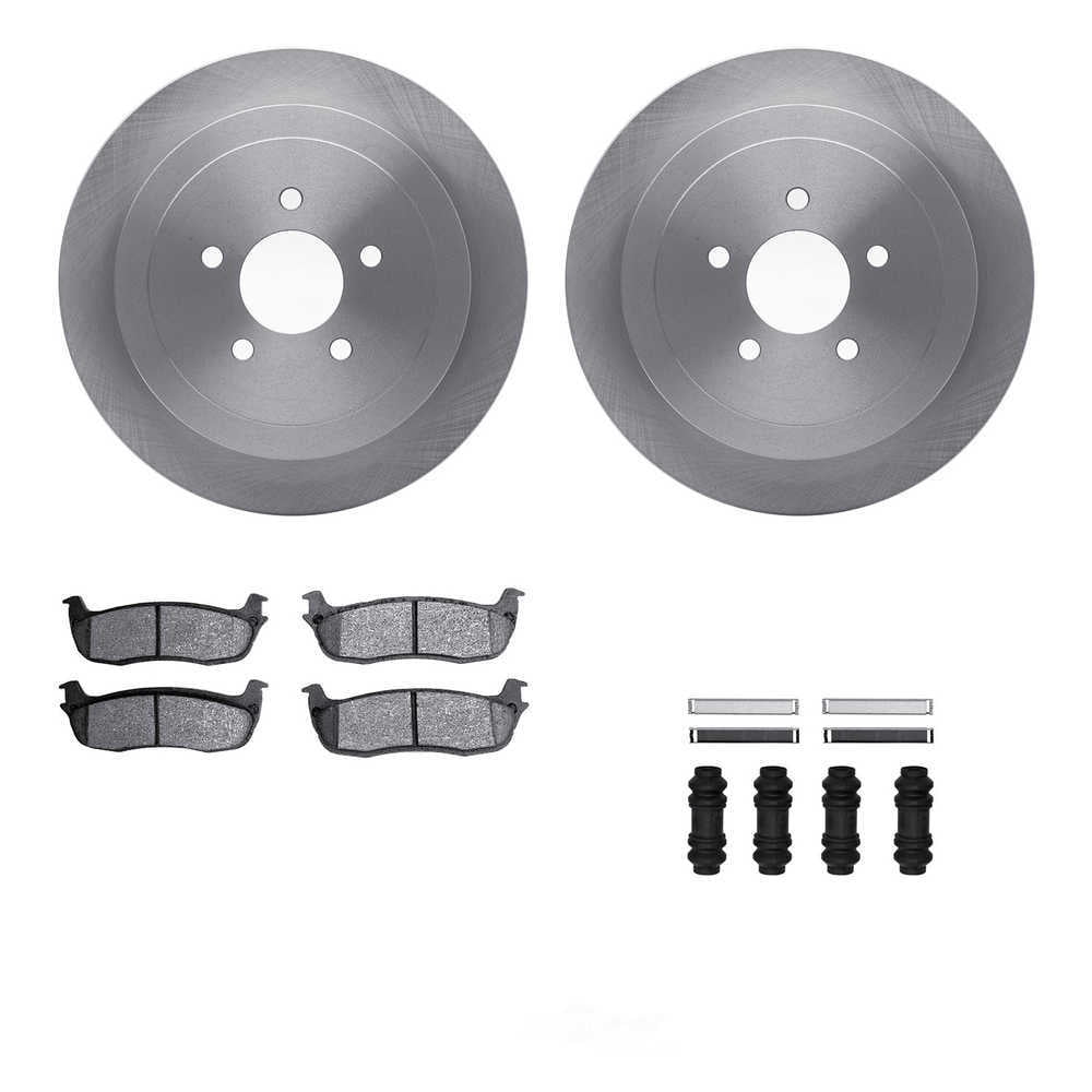 Dynamic Friction Company 6412-55001 DFC Rotors with Ultimate Duty Performance Brake Pads includes