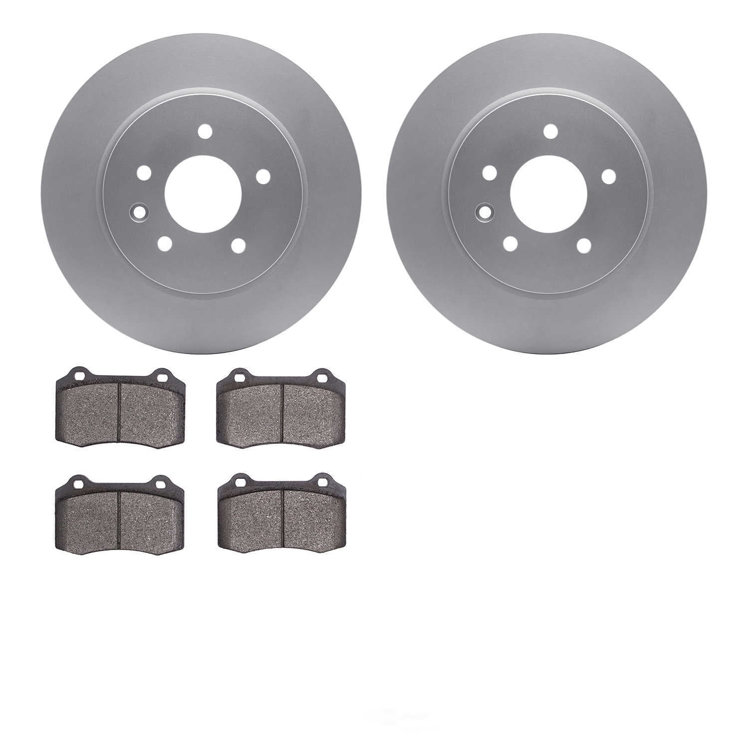 Dynamic Friction Company 4502-20038 DFC GEOSPEC Rotors with 5000 Advanced Brake Pads