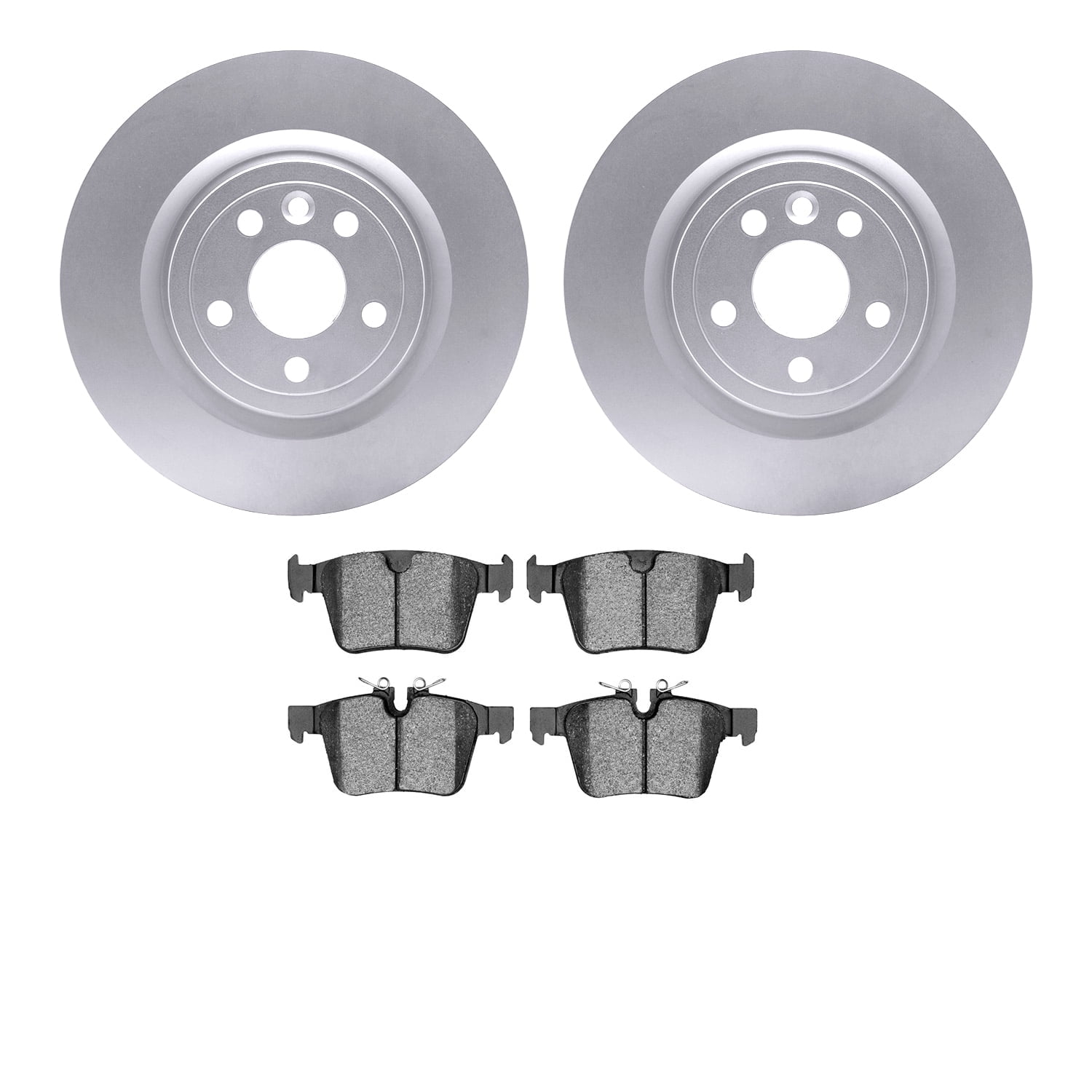 Dynamic Friction Company Rear Geospec Brake Rotors with 5000 Advanced Brake Pads 4502-20064