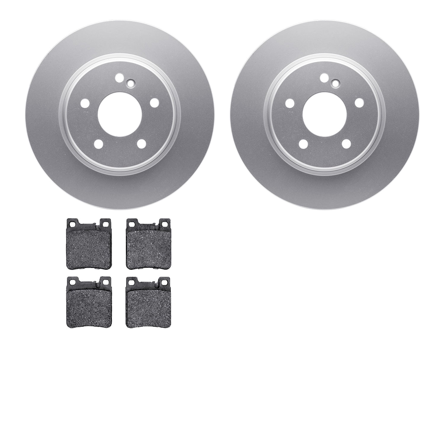 Dynamic Friction Company Rear Geospec Brake Rotors with 5000 Advanced Brake Pads 4502-63132