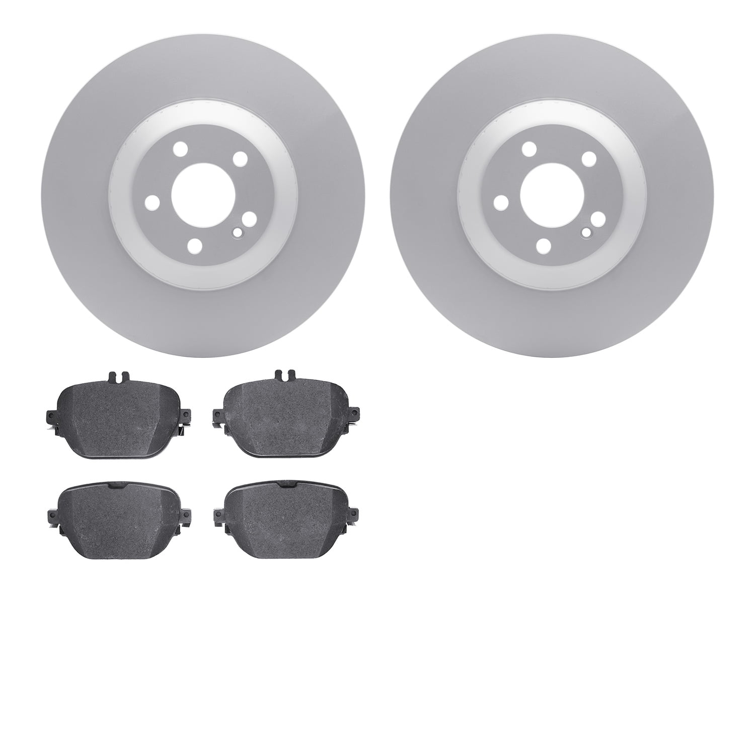 Dynamic Friction Company Rear Geospec Brake Rotors with 5000 Advanced Brake Pads 4502-63236