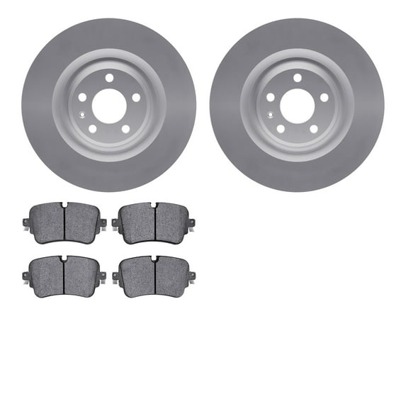 Dynamic Friction Company Rear Geospec Brake Rotors with 5000 Advanced Brake Pads 4502-73166