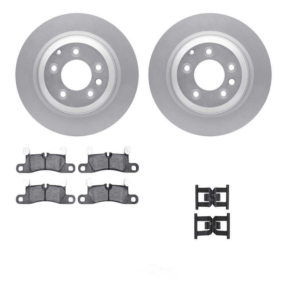 Dynamic Friction Company 4512-02042 DFC GEOSPEC Coated Rotors with 5000 Brake Pads - Ceramic and