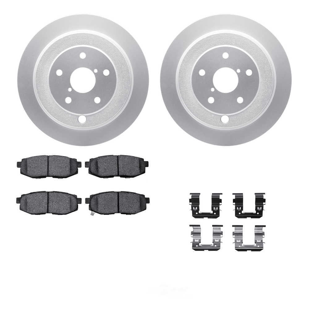 Dynamic Friction Company 4512-13082 DFC GEOSPEC Coated Rotors with 5000 Brake Pads - Ceramic and