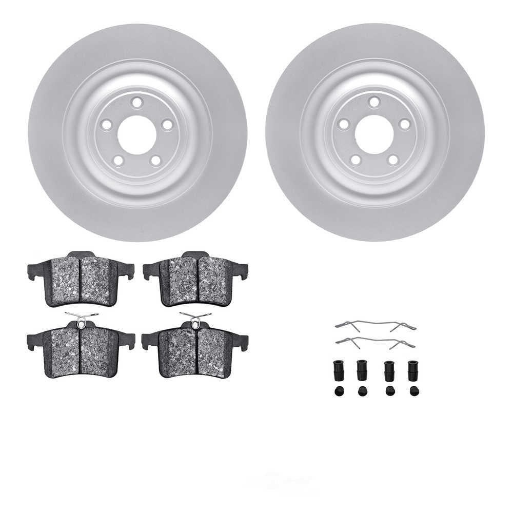 Dynamic Friction Company 4512-20054 DFC GEOSPEC Coated Rotors with 5000 Brake Pads - Ceramic and