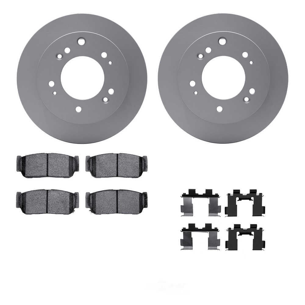 Dynamic Friction Company 4512-21061 DFC GEOSPEC Coated Rotors with 5000 Brake Pads - Ceramic and