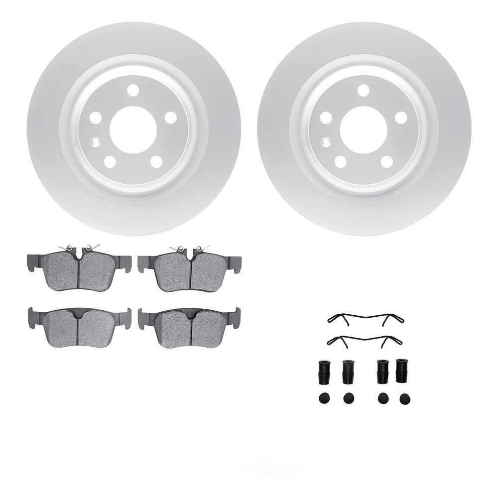 Dynamic Friction Company 4512-27116 DFC GEOSPEC Coated Rotors with 5000 Brake Pads - Ceramic and