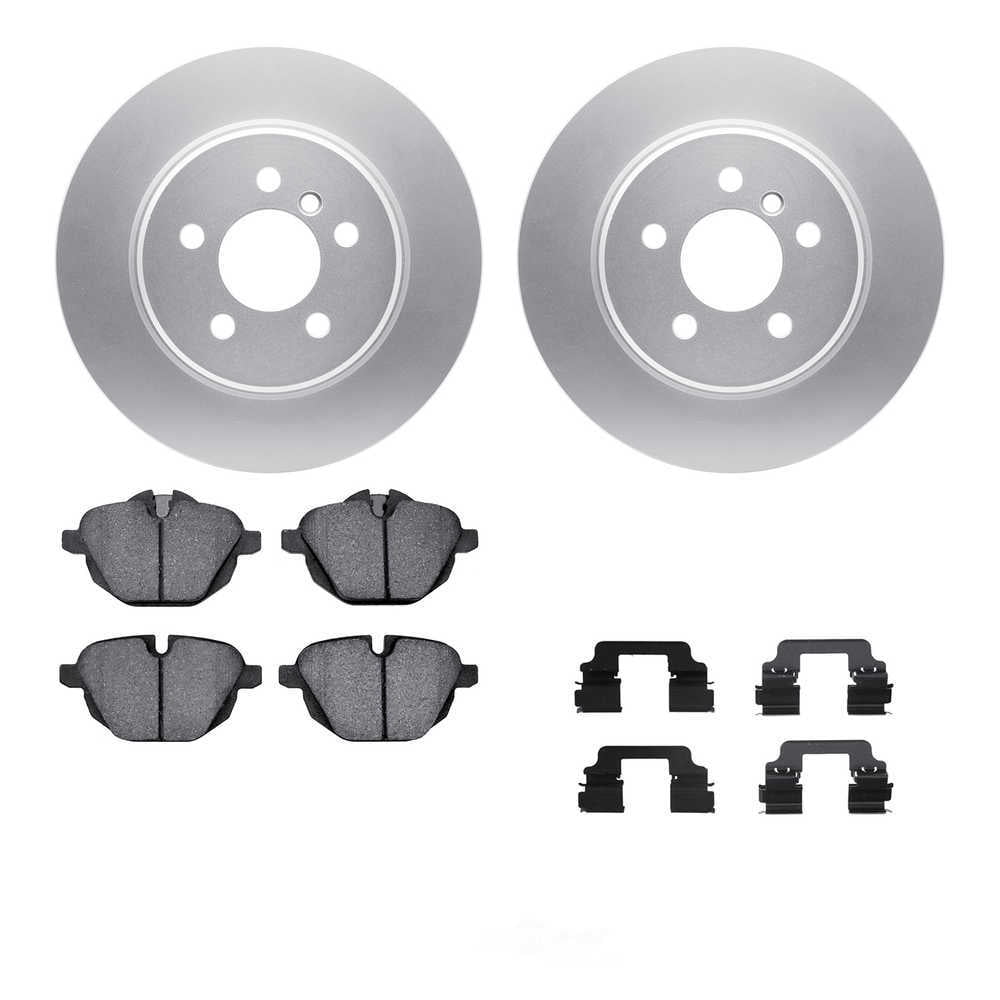 Dynamic Friction Company 4512-31235 DFC GEOSPEC Coated Rotors with 5000 Brake Pads - Ceramic and