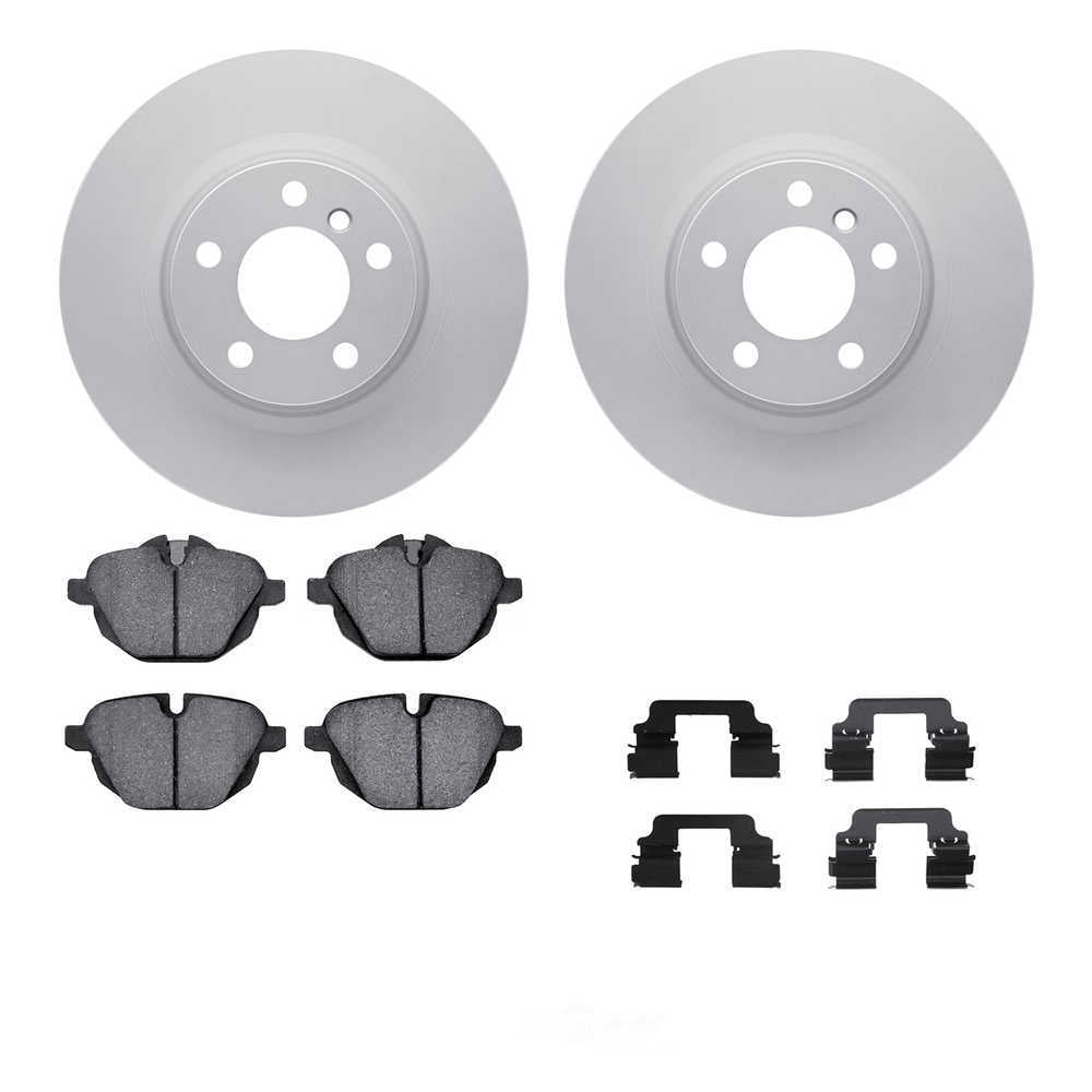 Dynamic Friction Company 4512-31288 DFC GEOSPEC Coated Rotors with 5000 Brake Pads - Ceramic and