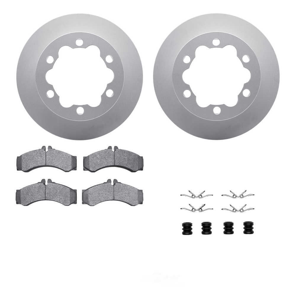 Dynamic Friction Company 4512-40095 DFC GEOSPEC Coated Rotors with 5000 Brake Pads - Ceramic and