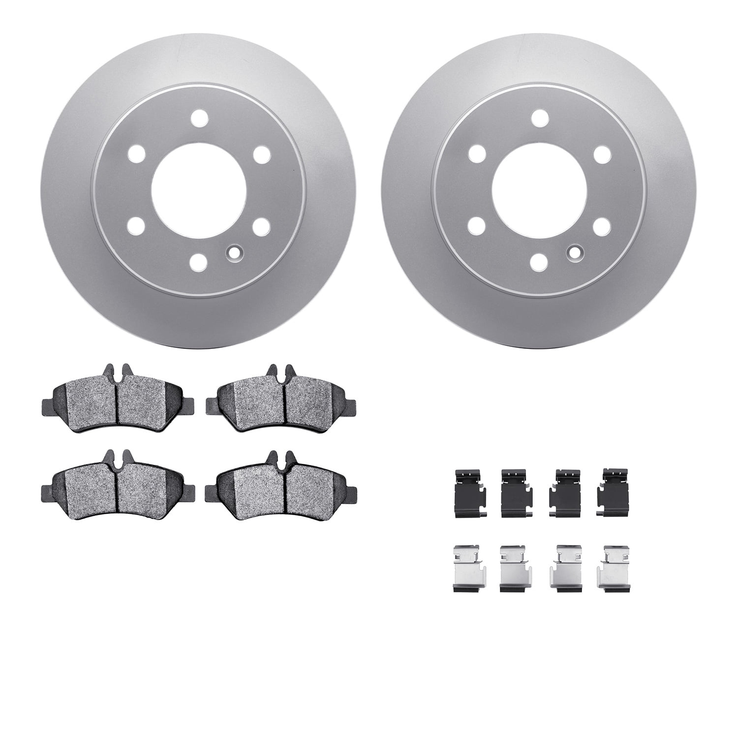 Dynamic Friction Company Rear Geospec Brake Rotors with 5000 Advanced ...