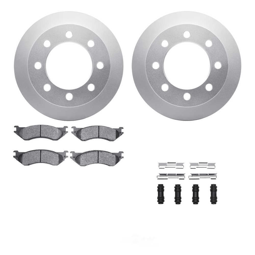 Dynamic Friction Company 4512-40129 DFC GEOSPEC Coated Rotors with 5000 Brake Pads - Ceramic and
