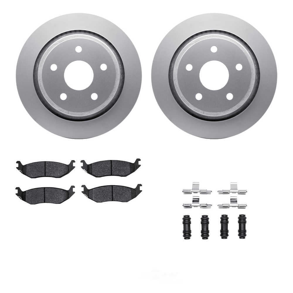 Dynamic Friction Company 4512-40132 DFC GEOSPEC Coated Rotors with 5000 Brake Pads - Ceramic and