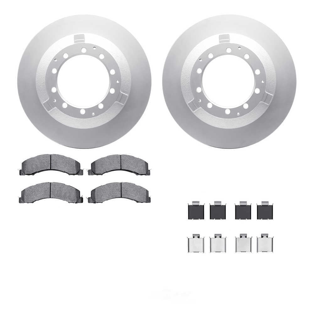 Dynamic Friction Company 4512-40157 DFC GEOSPEC Coated Rotors with 5000 Brake Pads - Ceramic and