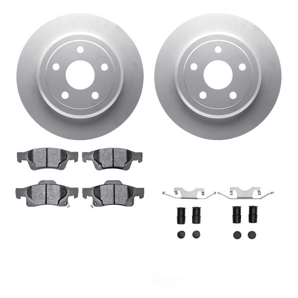 Dynamic Friction Company 4512-42047 DFC GEOSPEC Coated Rotors with 5000 Brake Pads - Ceramic and