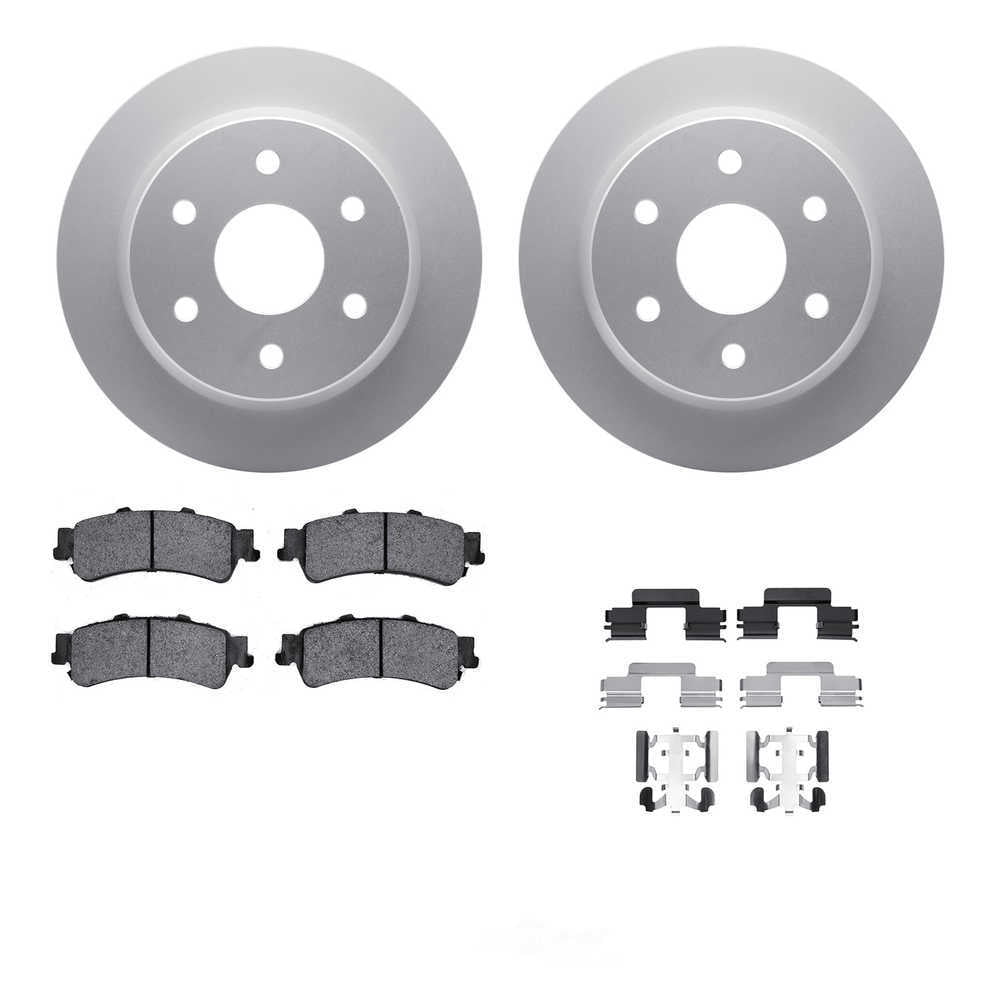 Dynamic Friction Company 4512-48108 DFC GEOSPEC Coated Rotors with 5000 Brake Pads - Ceramic and