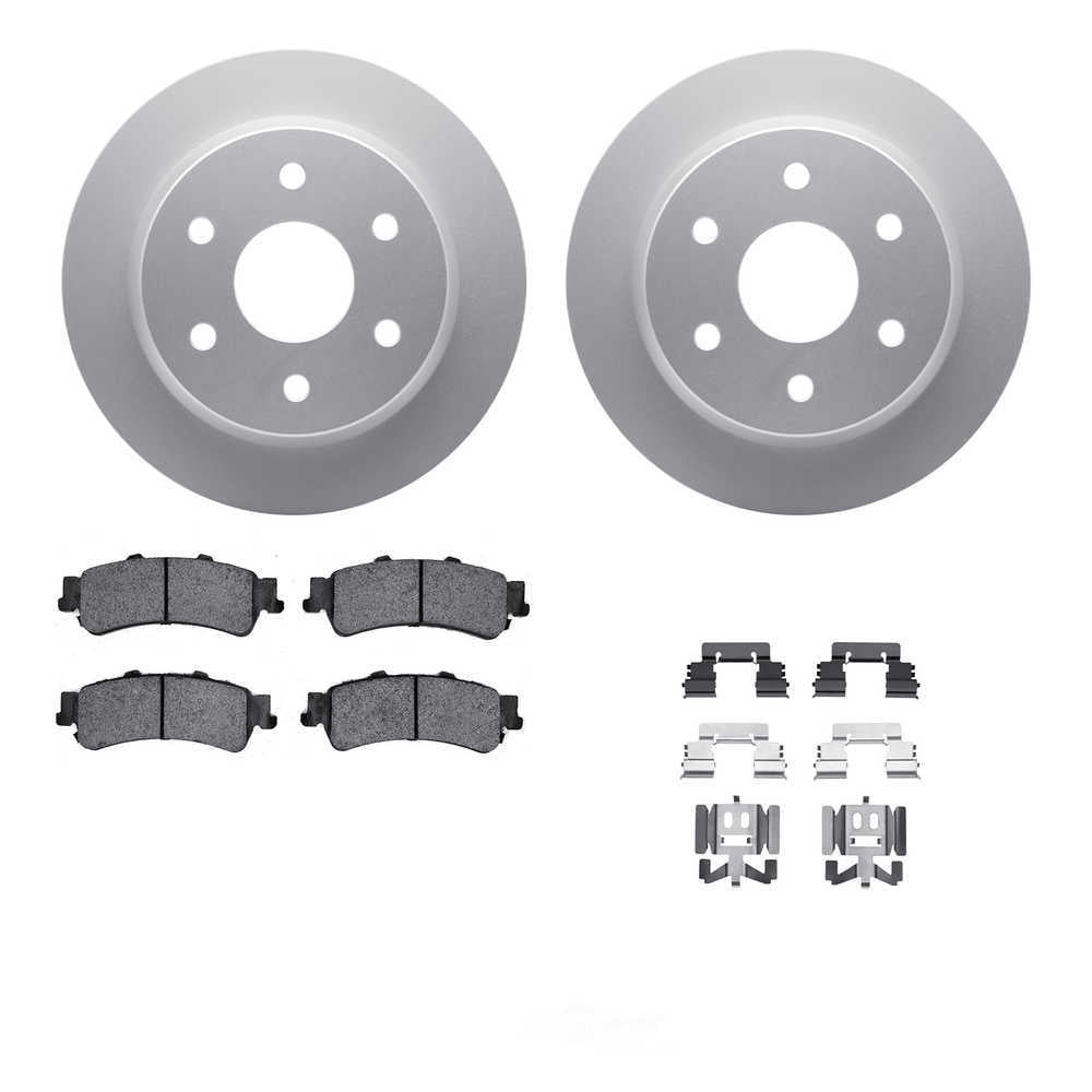 Dynamic Friction Company 4512-48109 DFC GEOSPEC Coated Rotors with 5000 Brake Pads - Ceramic and
