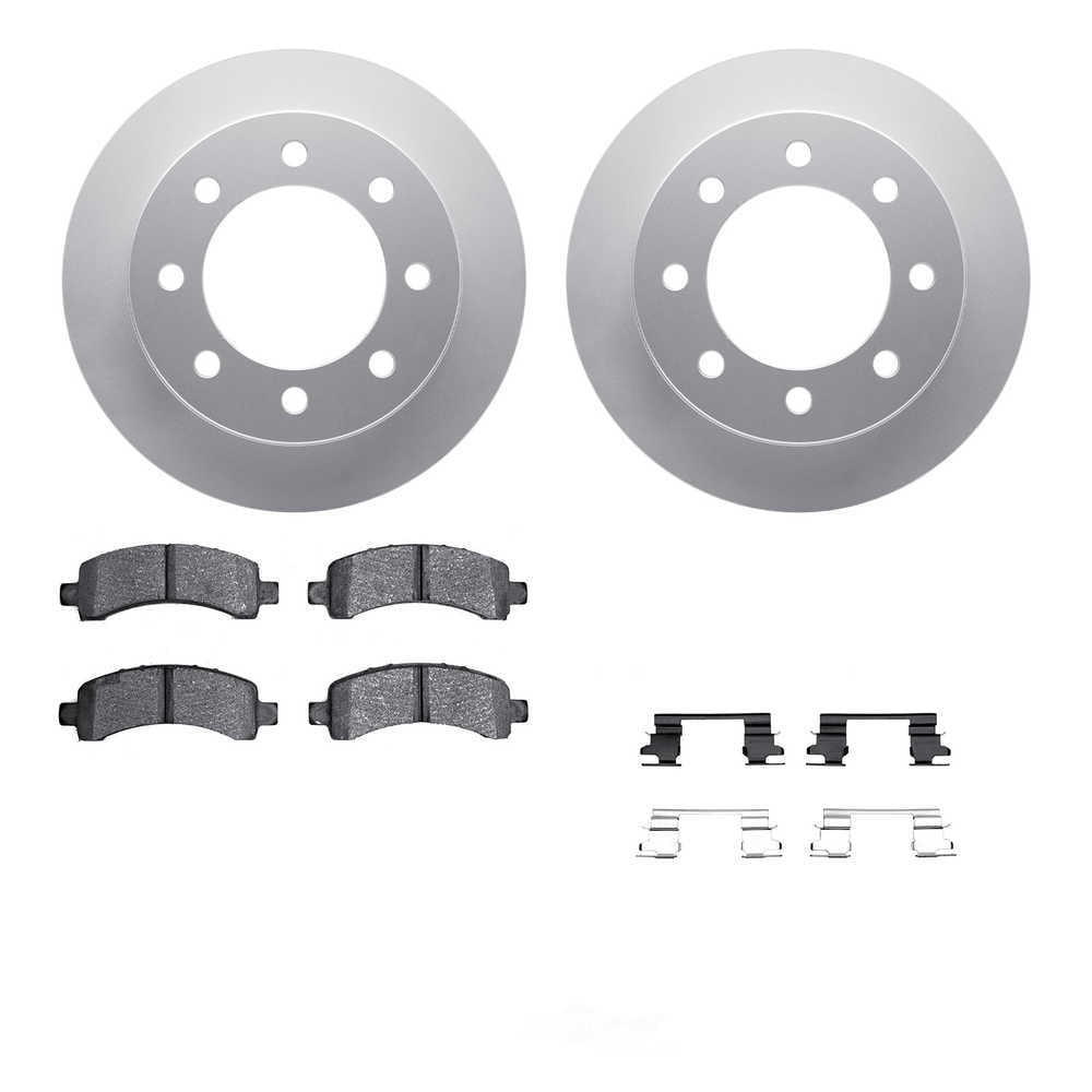 Dynamic Friction Company 4512-48115 DFC GEOSPEC Coated Rotors with 5000 Brake Pads - Ceramic and