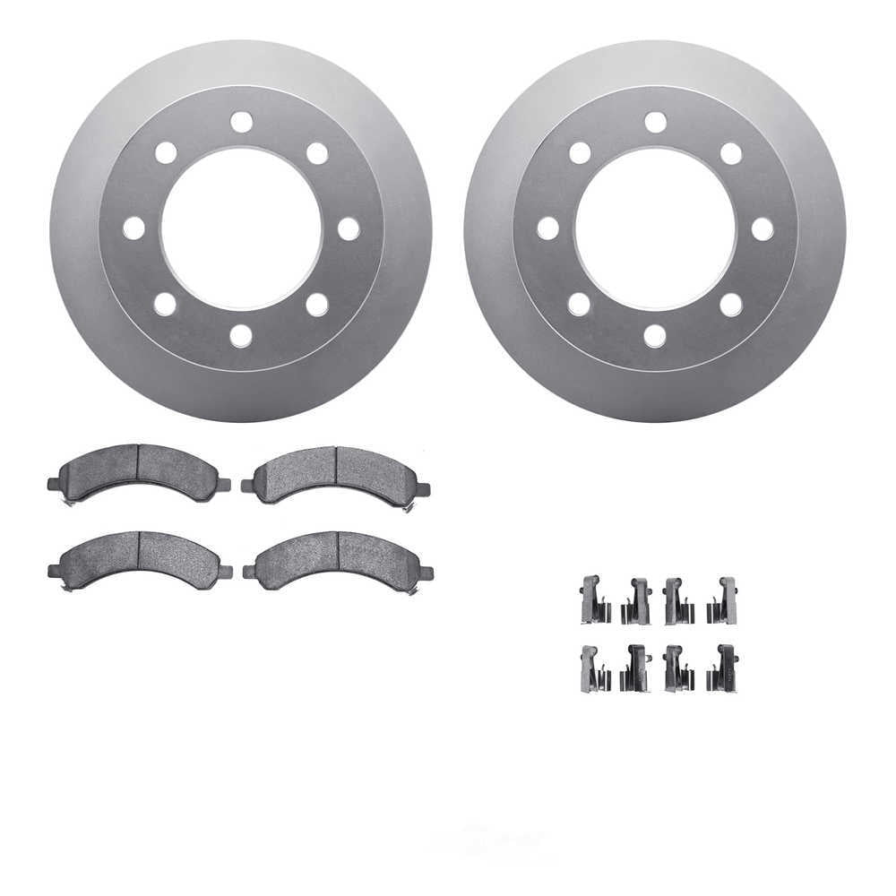 Dynamic Friction Company 4512-48119 DFC GEOSPEC Coated Rotors with 5000 Brake Pads - Ceramic and