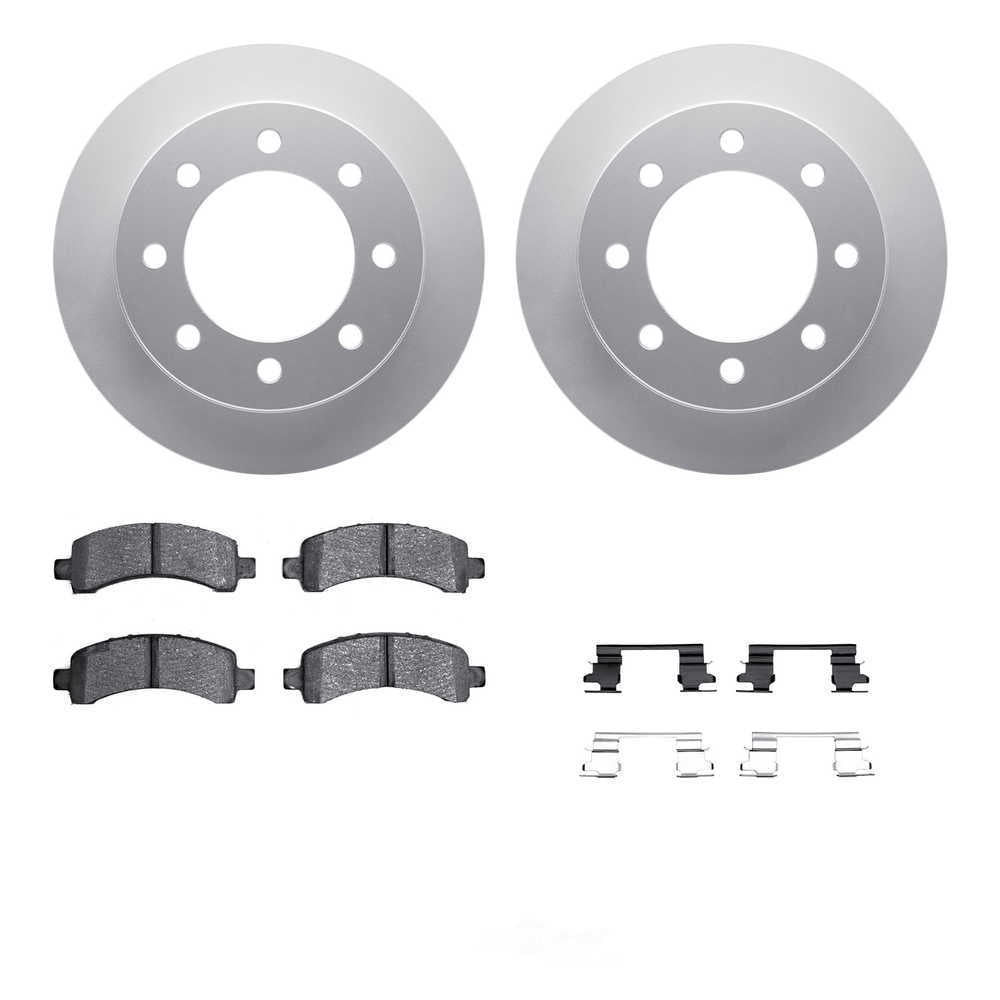 Dynamic Friction Company 4512-48244 DFC Geospec Rotors with 5000 Advanced Brake Pads includes