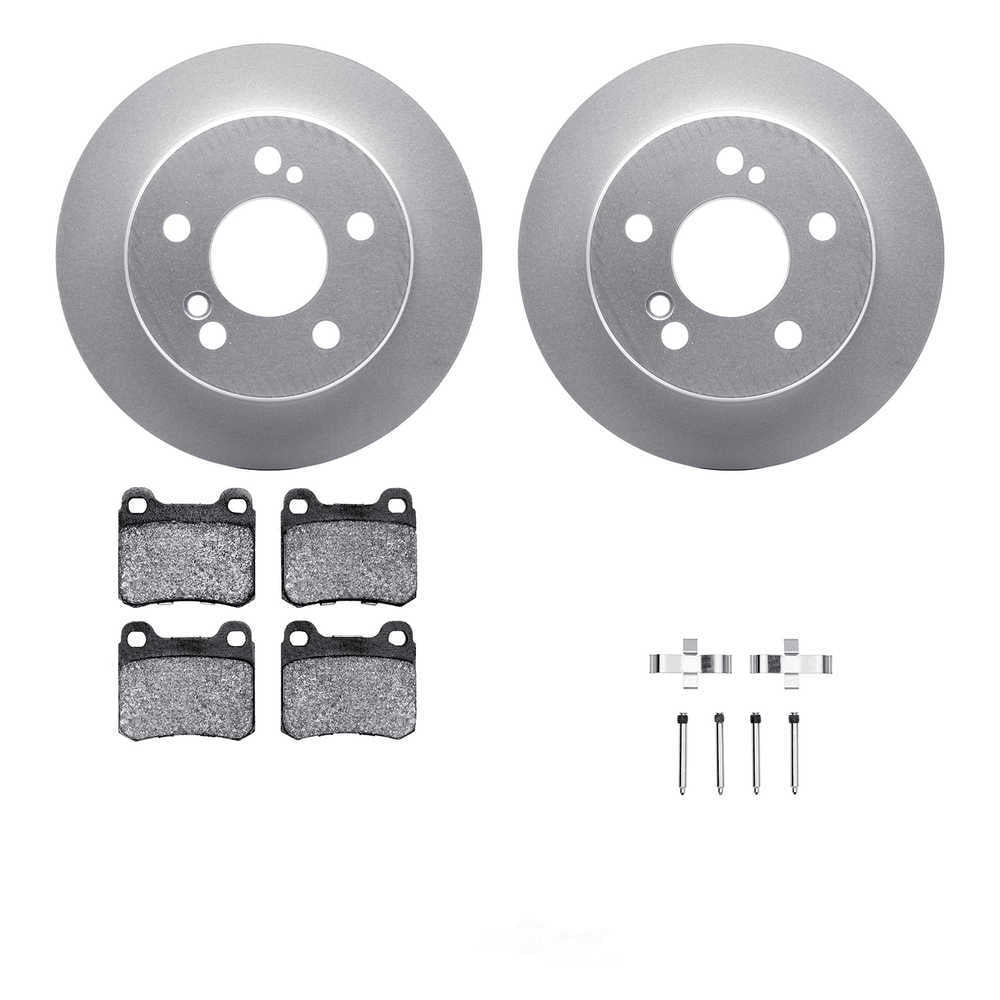 Dynamic Friction Company 4512-63127 DFC GEOSPEC Coated Rotors with 5000 Brake Pads - Ceramic and